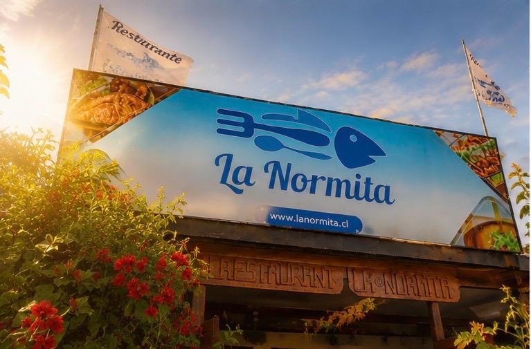 Letrero de Restaurant La Normita